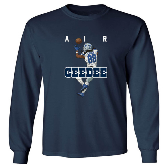 LONG SLEEVE CeeDee Lamb Air Cowboys Shirt - Picture 1 of 5